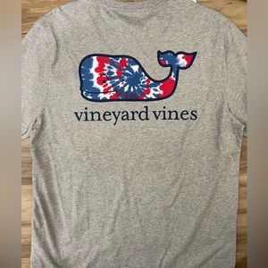 NWT Vineyard Vines T-Shirt Grey with Tye Dye Mens size Medium